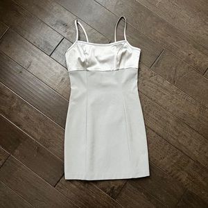 Rare 90s vintage silver n grey mini dress by Lillie Rubin 🪩